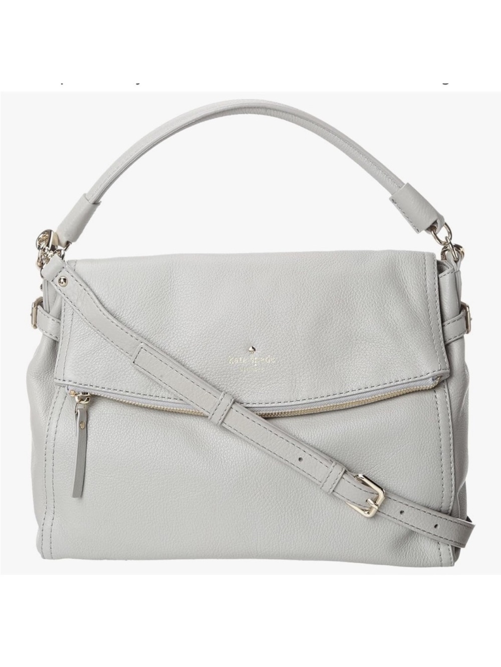 Gray Kate Spade New York Cobble Hill Little Minka Satchel